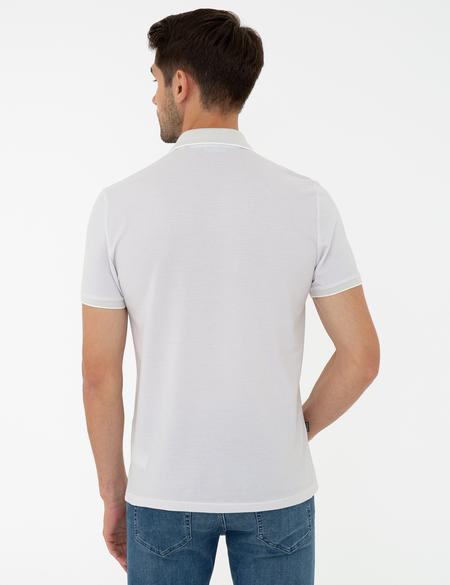 Açık Gri Slim Fit Polo Yaka T-Shirt - 50242036002
