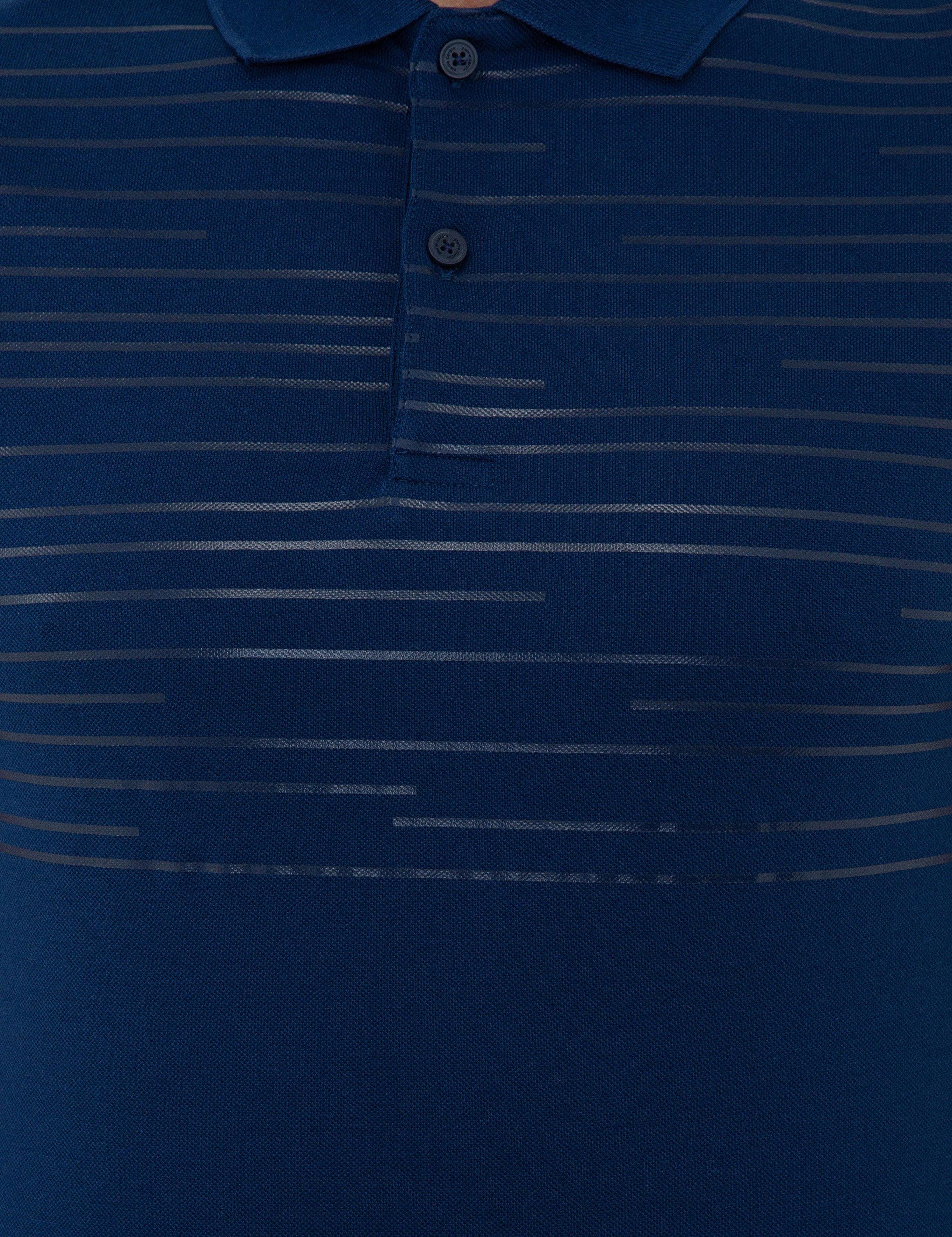 Lacivert Slim Fit Polo Yaka T-Shirt