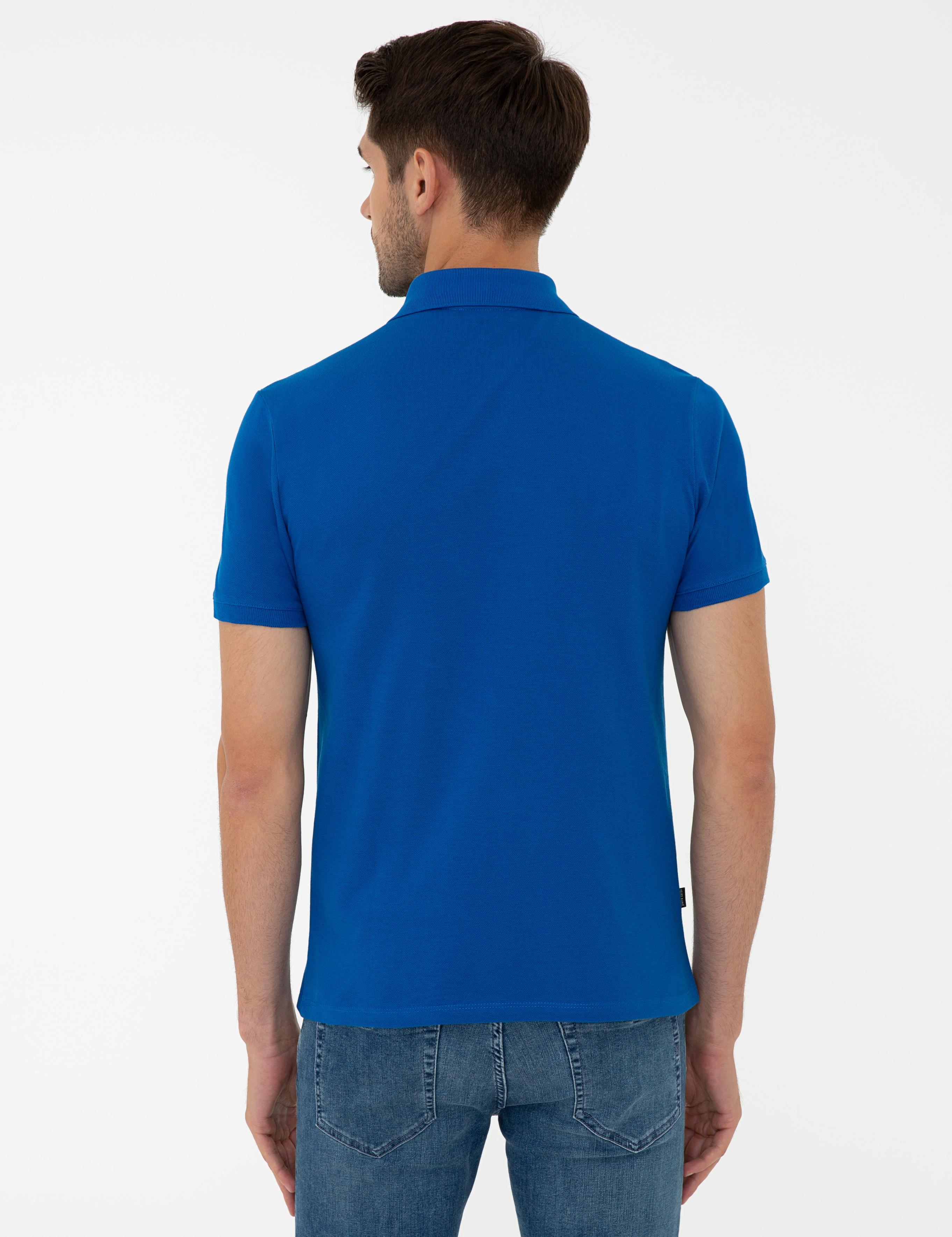 Sax Slim Fit Göğüs Baskılı Polo Yaka Tişört