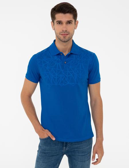 Sax Slim Fit Göğüs Baskılı Polo Yaka Tişört - 50242151011