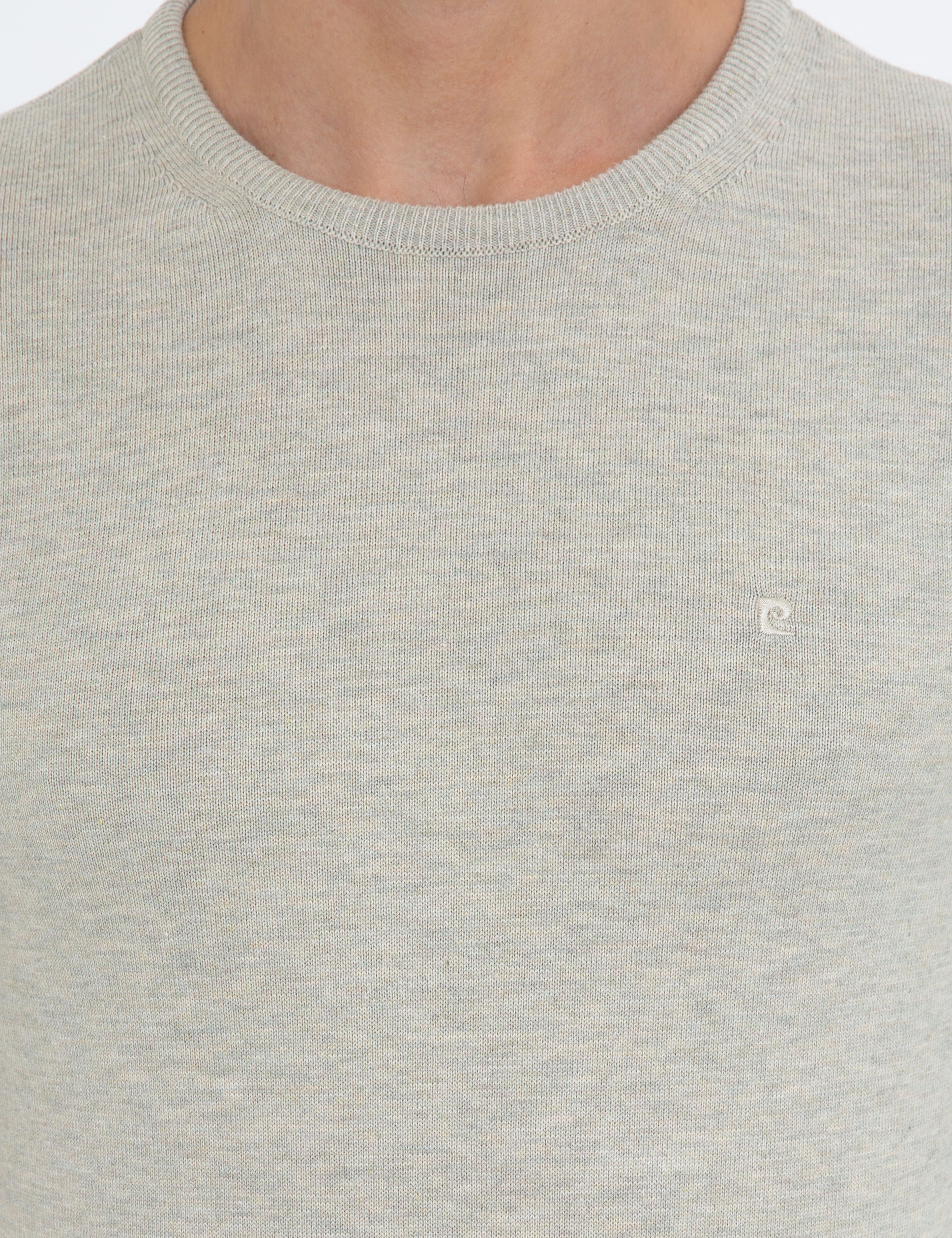 Kum Melanj Slim Fit Bisiklet Yaka Basic Triko Kazak - Image 6