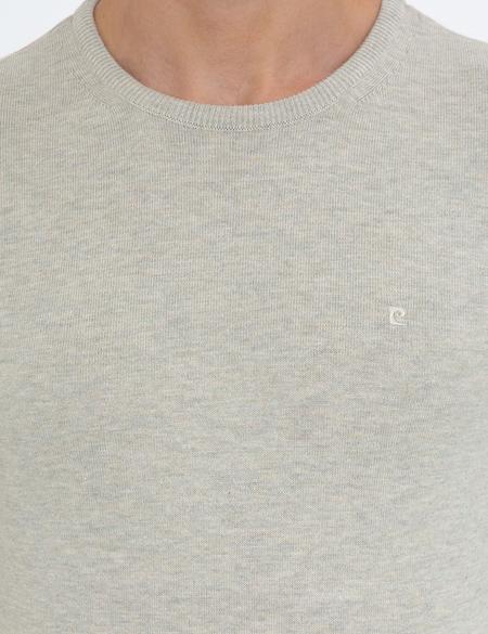 Kum Melanj Slim Fit Bisiklet Yaka Basic Triko Kazak - 50237801063