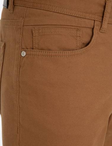Haki Slim Fit Kanvas Pantolon