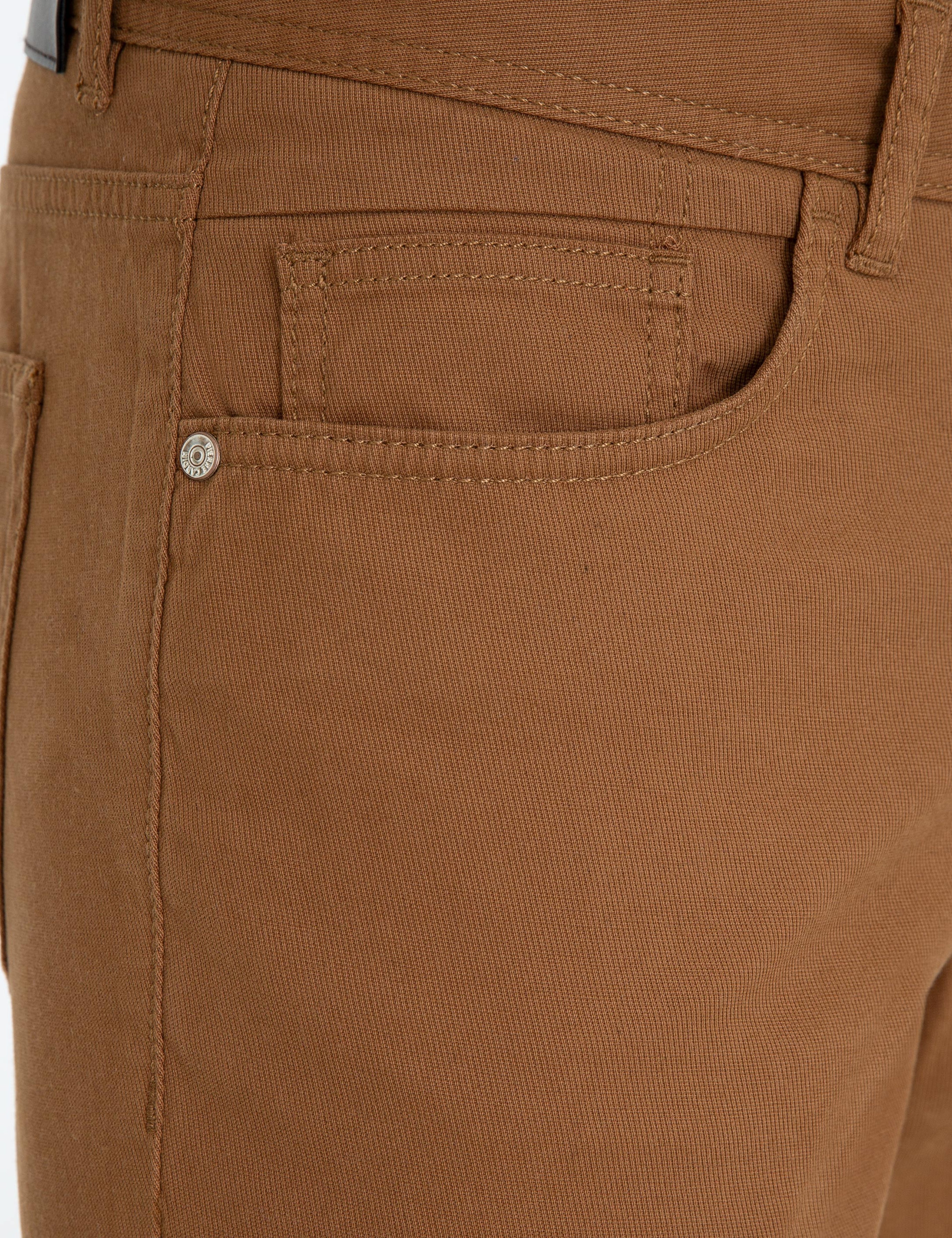 Haki Slim Fit Kanvas Pantolon
