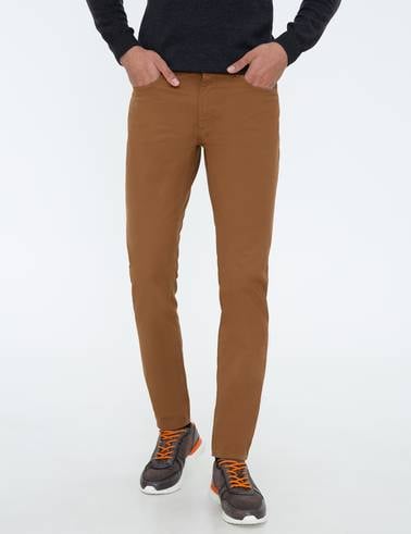 Haki Slim Fit Kanvas Pantolon