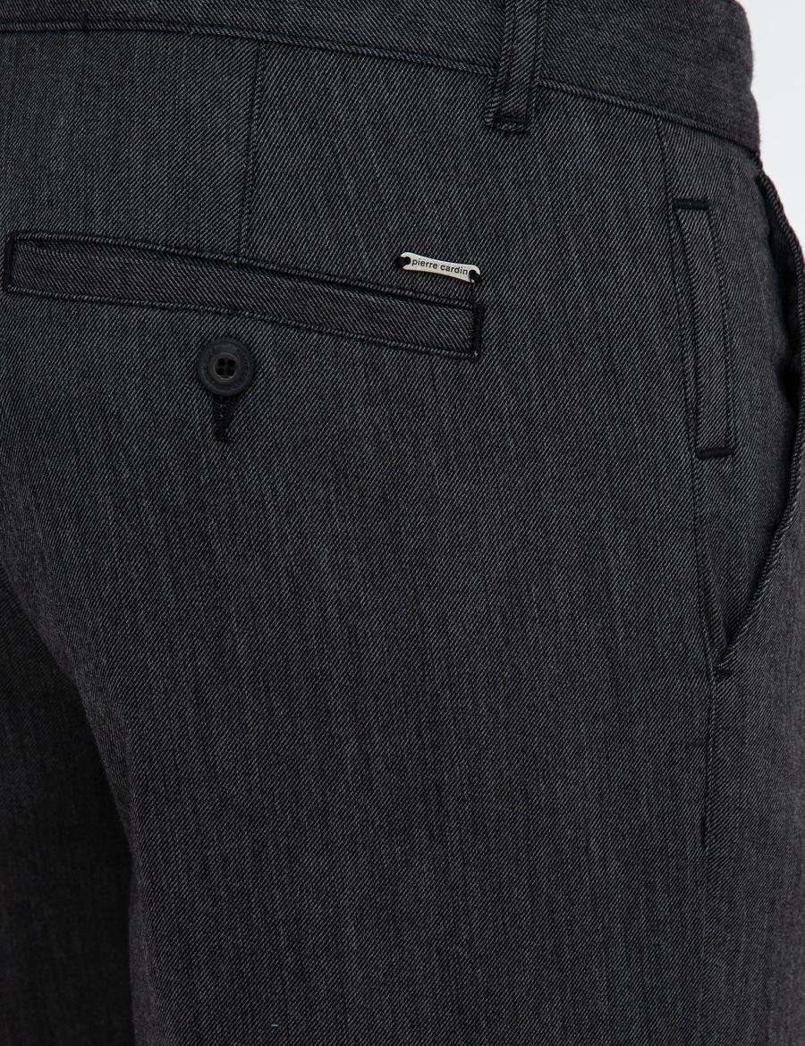 Siyah Regular Fit Kanvas Pantolon