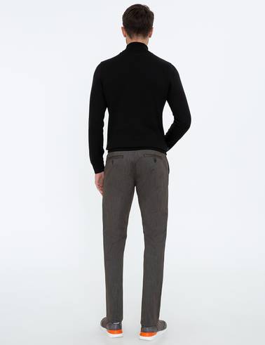 Kahverengi Regular Fit Kanvas Pantolon