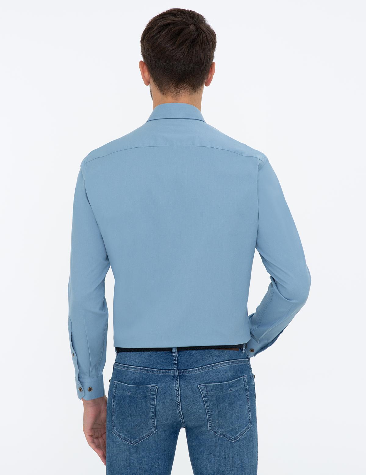 Mavi Regular Fit Uzun Kollu Gömlek - 50238821019