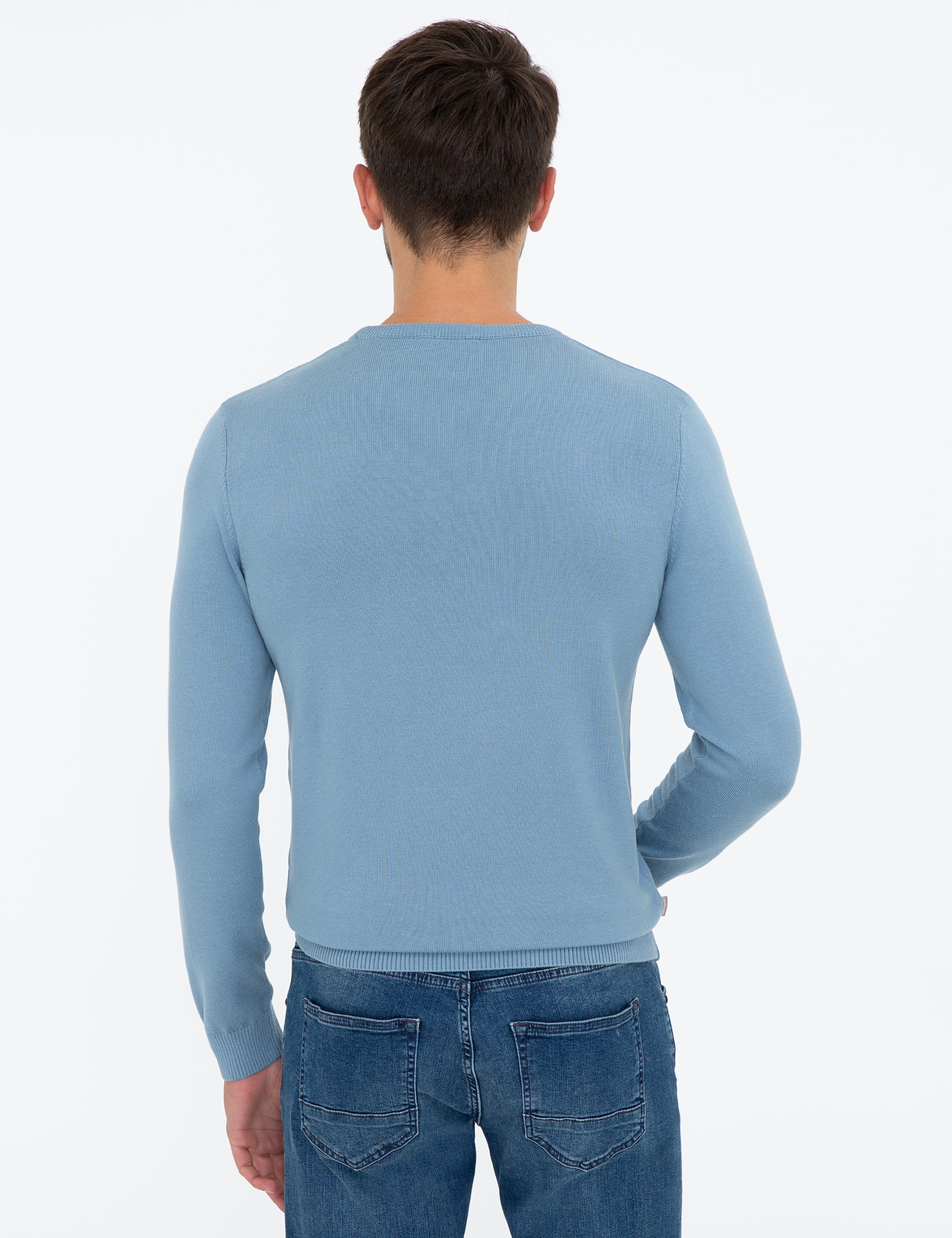 Mavi Slim Fit Bisiklet Yaka Basic Triko Kazak - Image 4