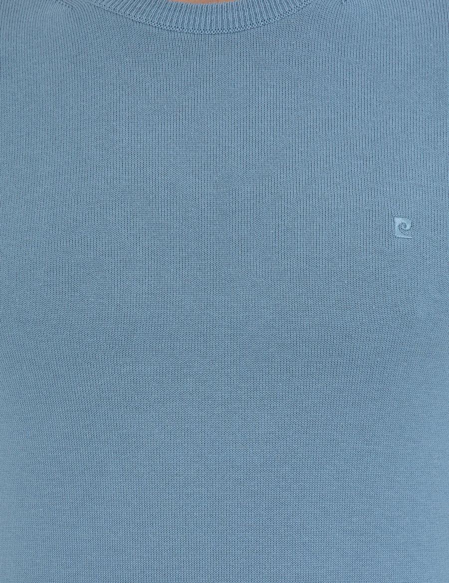 Mavi Slim Fit Bisiklet Yaka Basic Triko Kazak