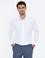 Beyaz Slim Fit Armürlü Gömlek