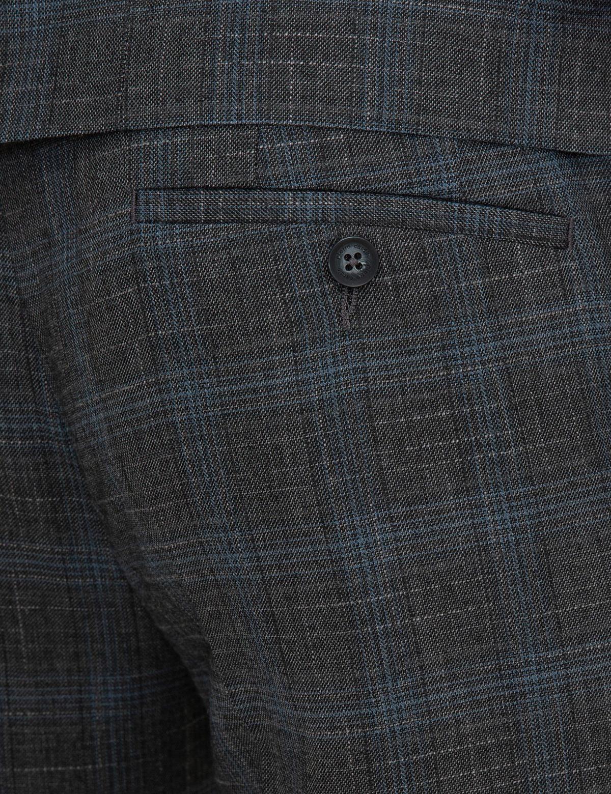 Ekose Füme Ekstra Slim Fit Takım Elbise - 50218414017