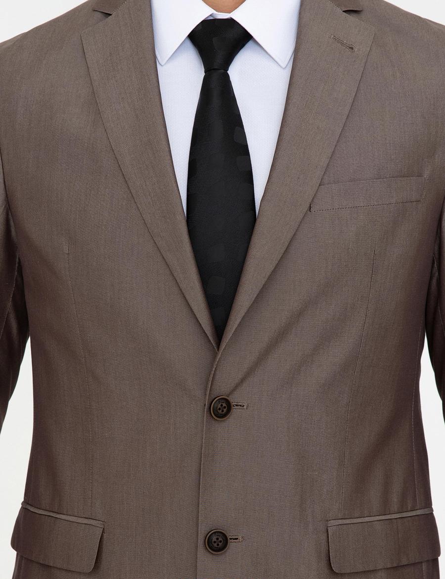 Camel Slim Fit Ceket