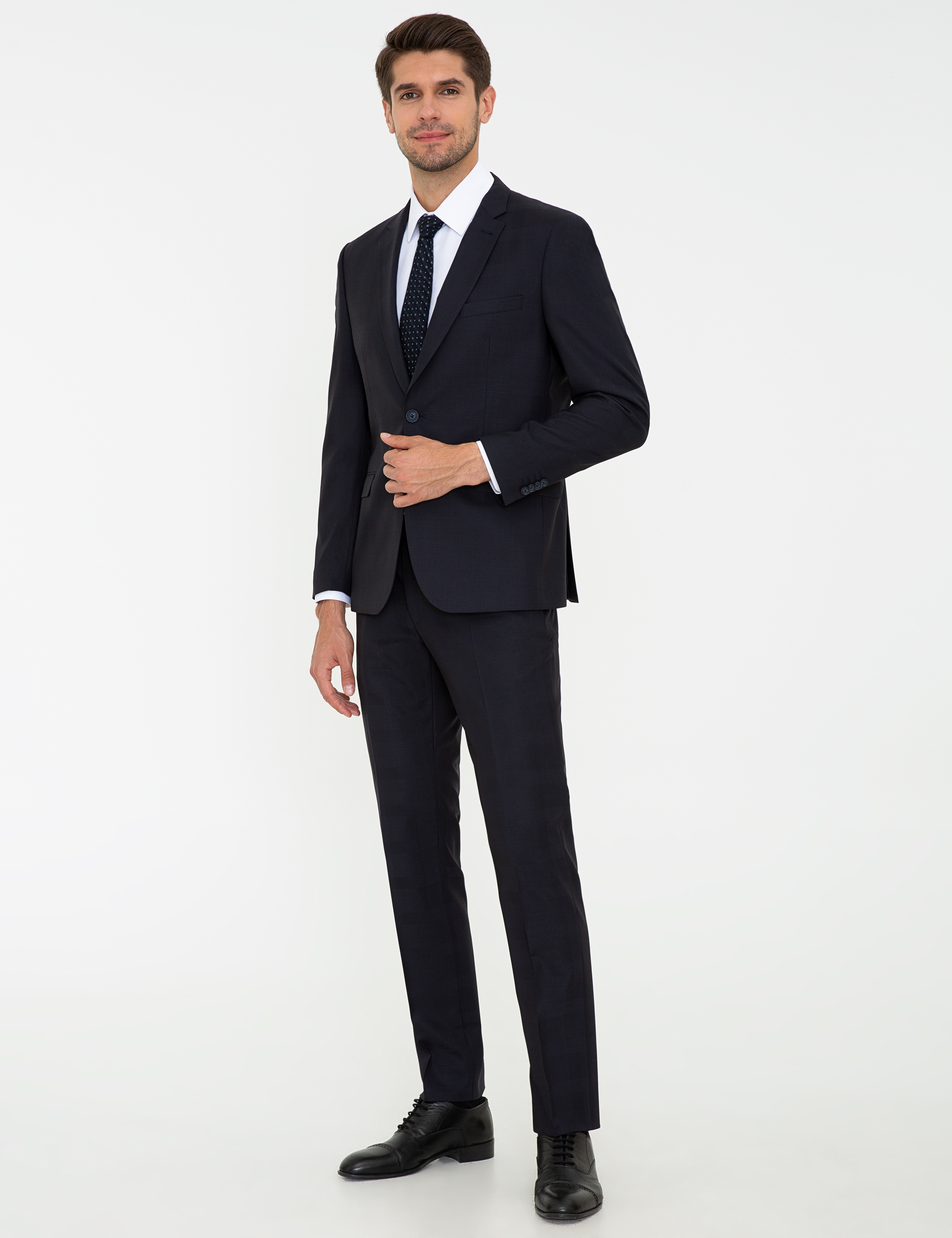 Lacivert Slim Fit Takım Elbise - Image 3