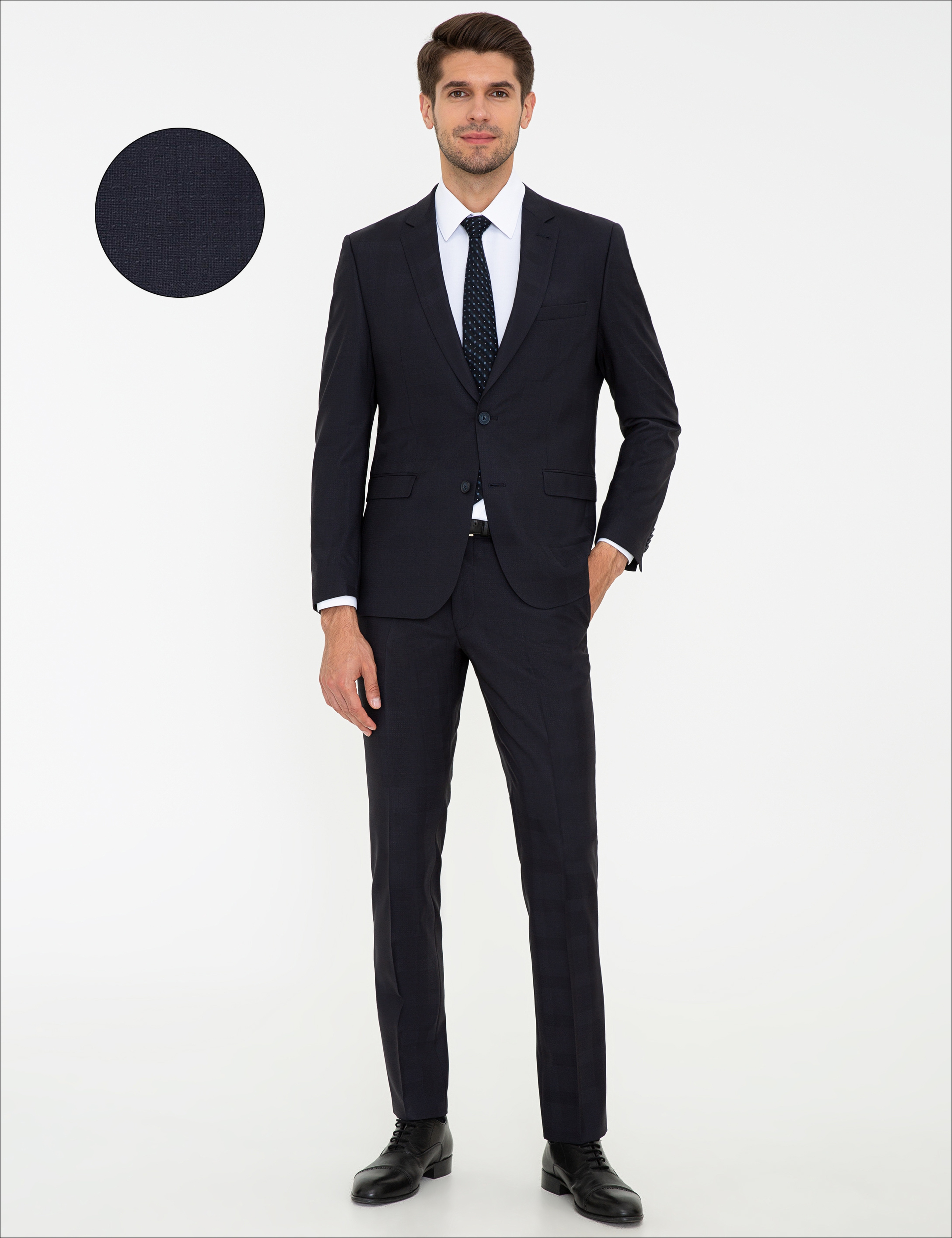 Lacivert Slim Fit Takım Elbise - Image 1