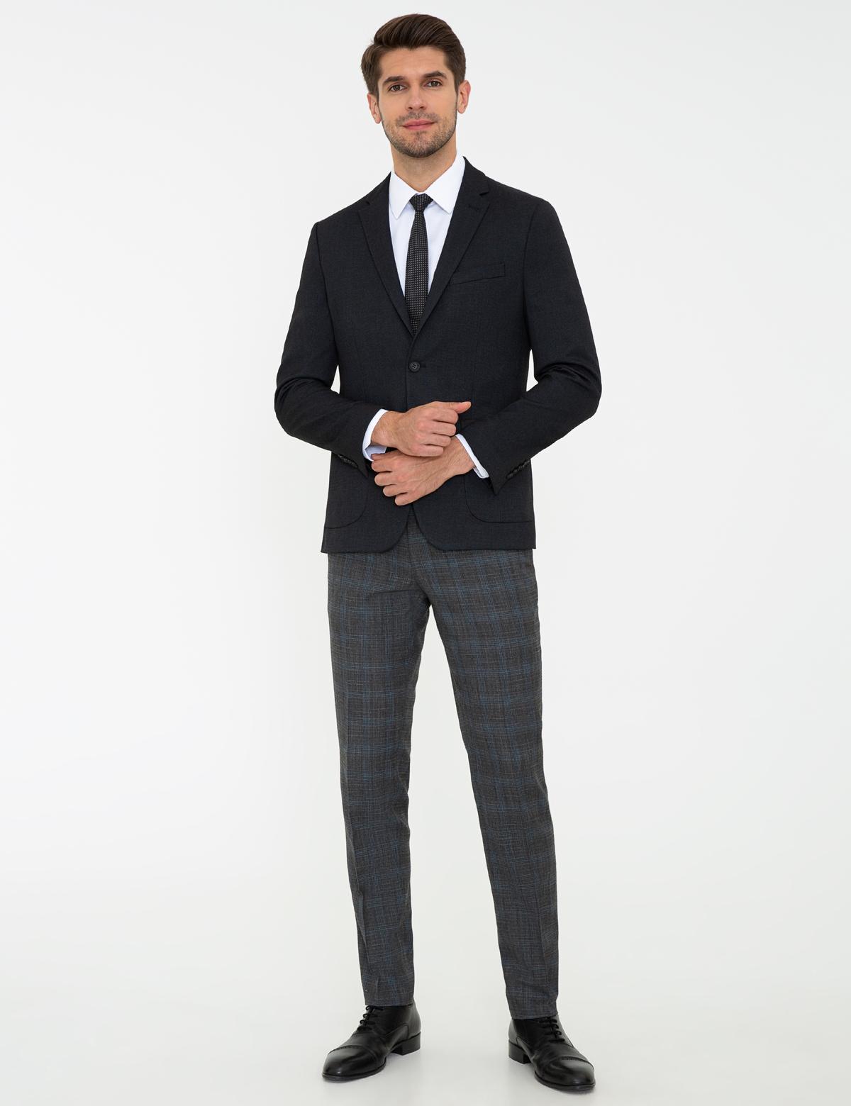 Siyah Slim Fit Ceket - 50230071008