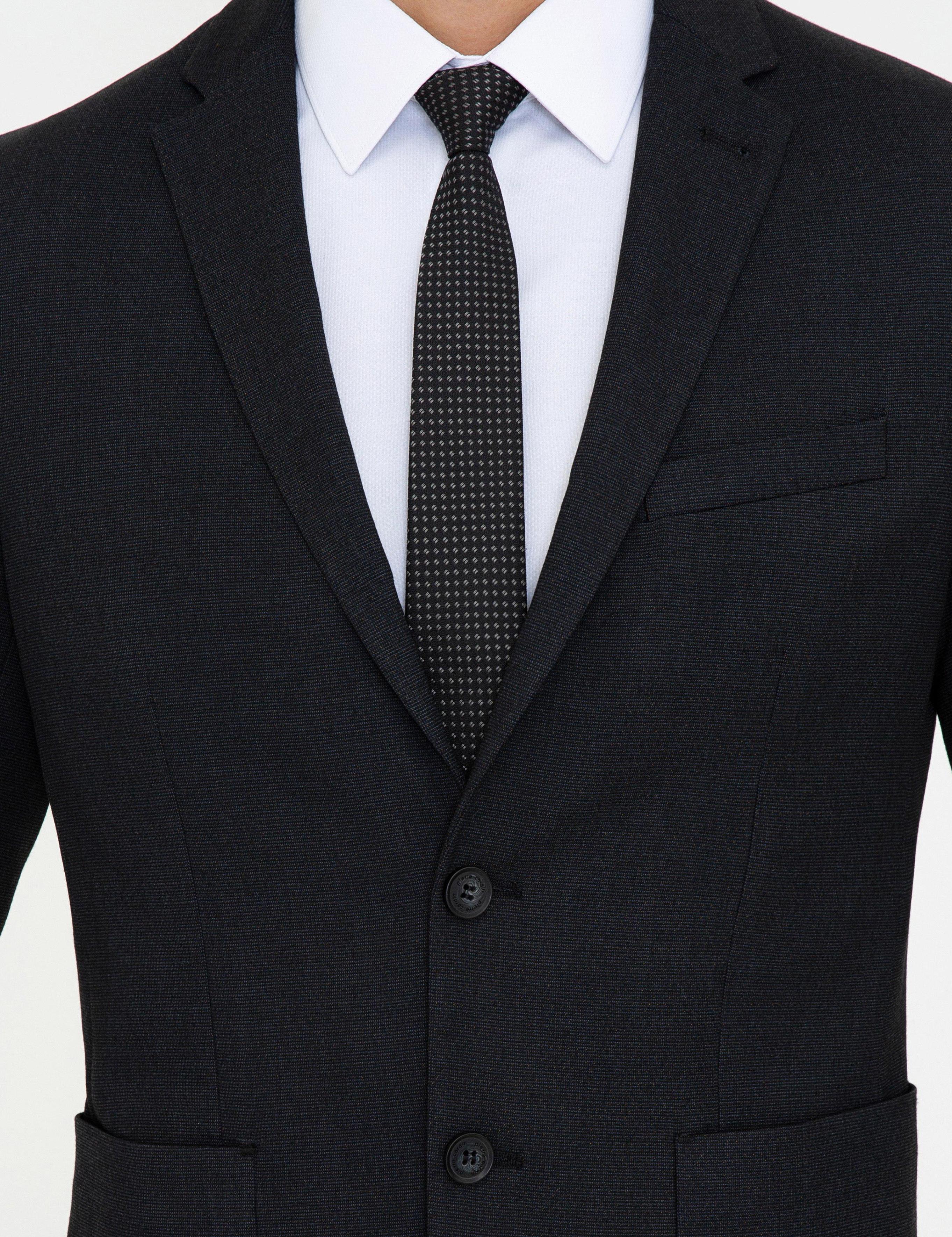 Siyah Slim Fit Ceket