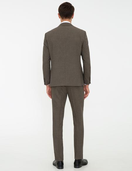 Açık Kahverengi Slim Fit Takım Elbise - 50217626116