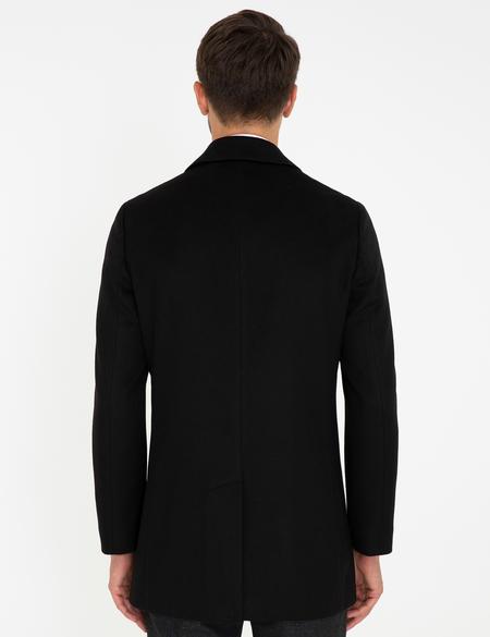 Siyah Ex. Slim Fit Kaban Kaşe - 50238895021