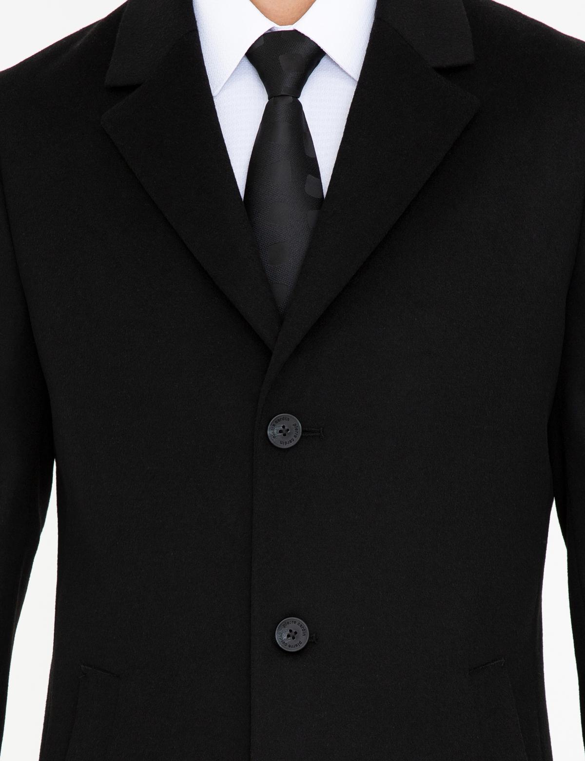 Siyah Ex. Slim Fit Kaban Kaşe - 50238895021