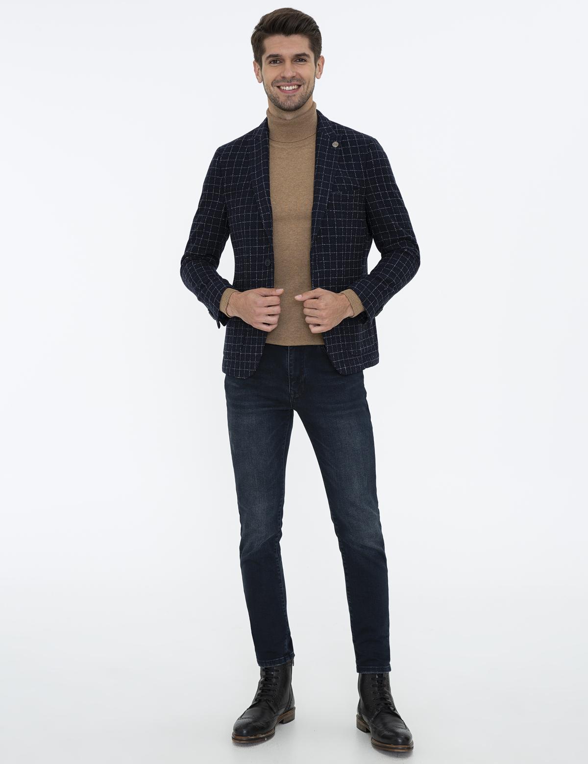 Lacivert Ex. Slim Fit Ceket - 50227221038
