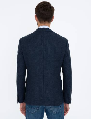 Lacivert Slim Fit Ceket