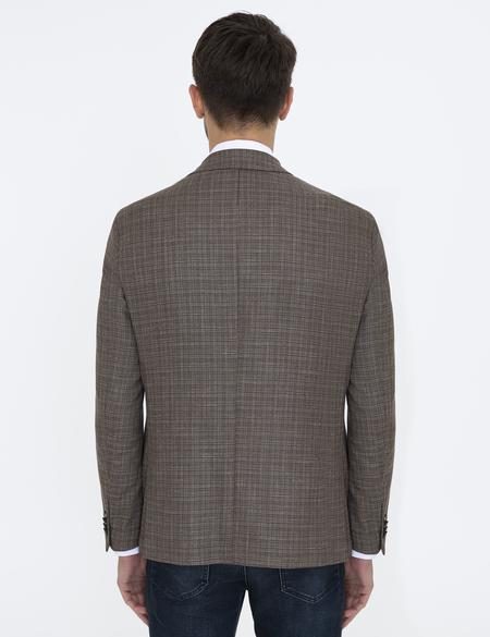 Açık Kahverengi Slim Fit Ceket - 50228623116