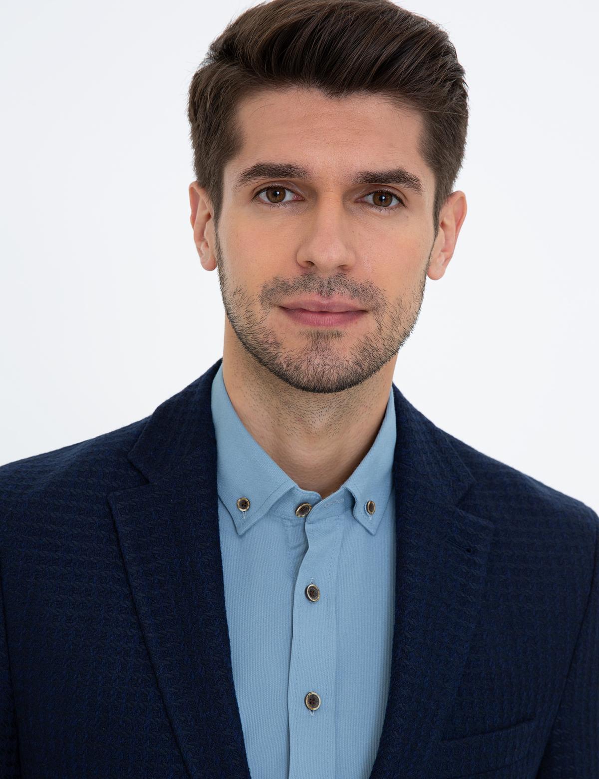 Lacivert Slim Fit Ceket - 50229106044