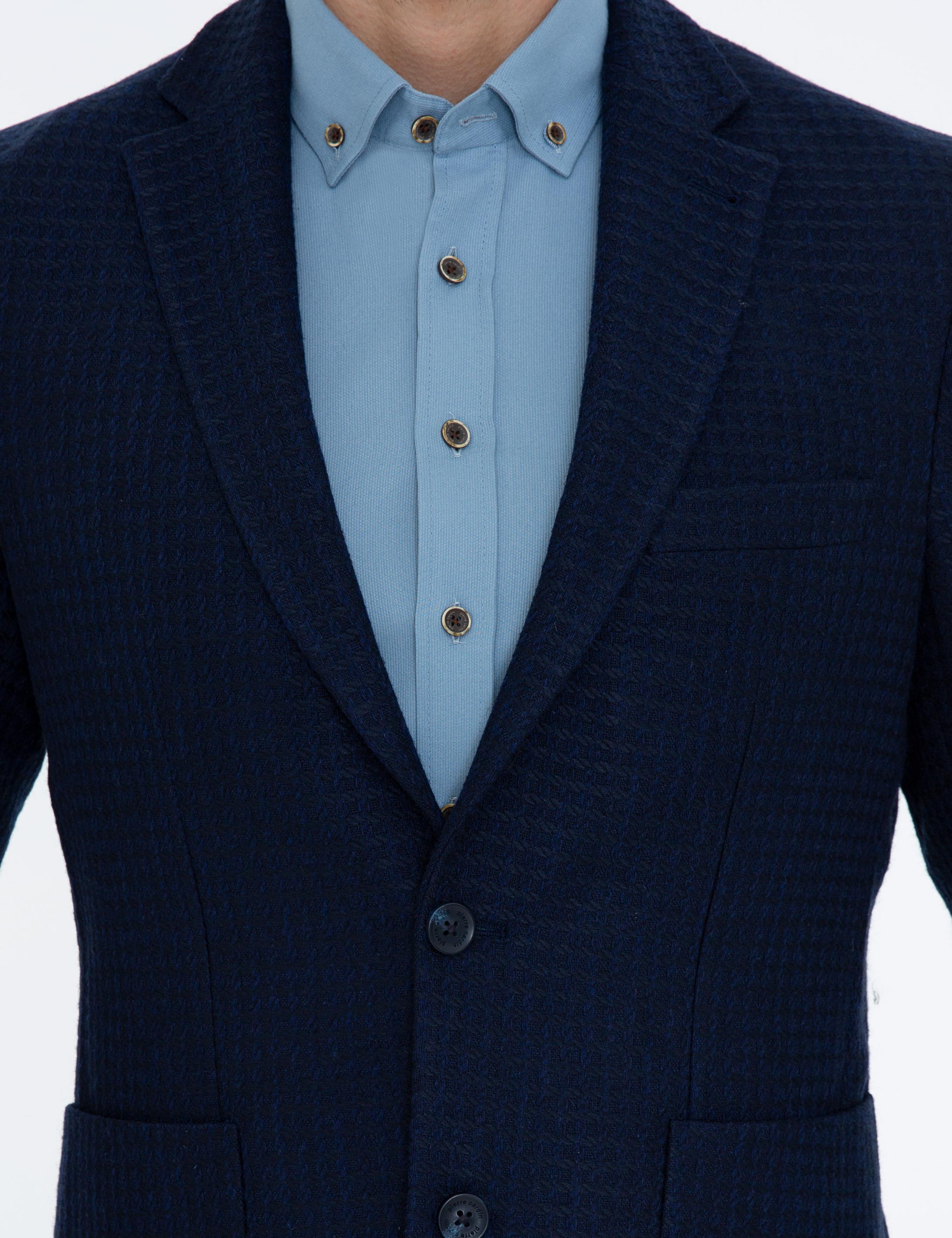 Lacivert Slim Fit Ceket