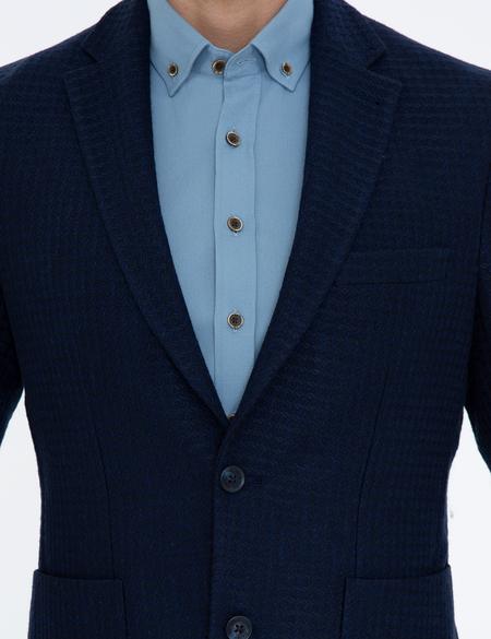 Lacivert Slim Fit Ceket - 50229106044