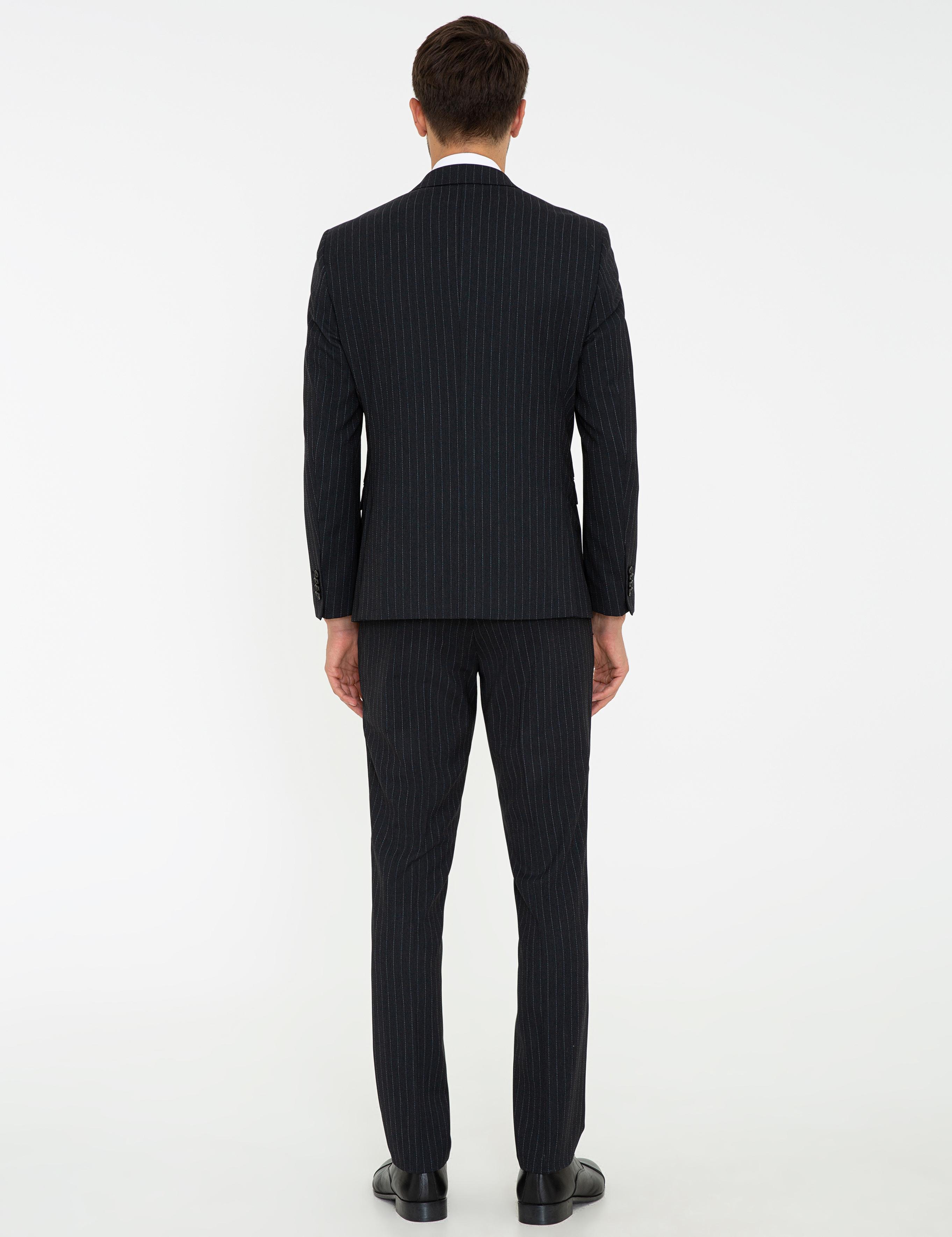 Siyah Slim Fit Takım Elbise