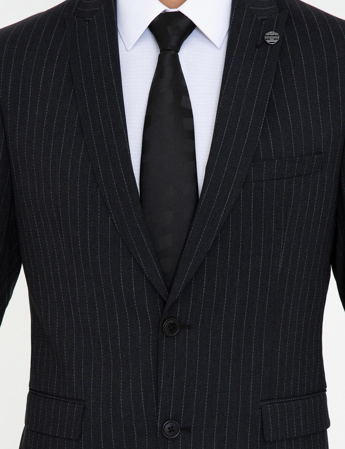 Siyah Slim Fit Takım Elbise - 50241616080