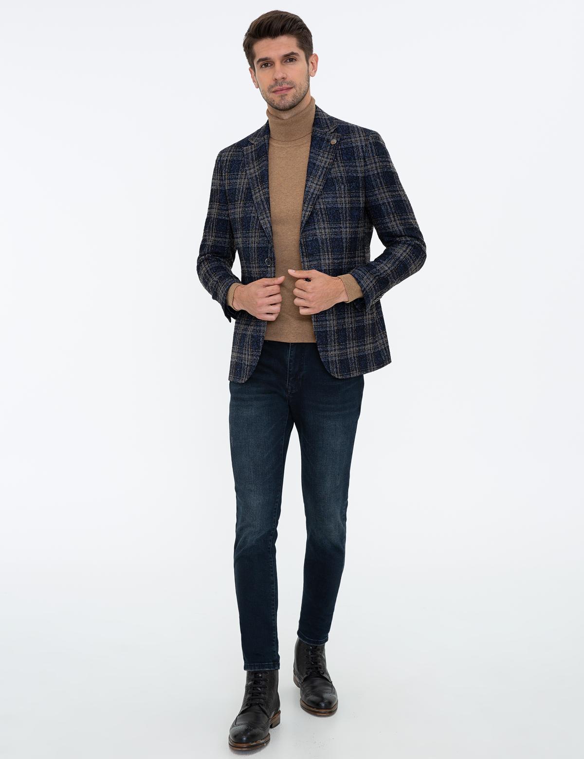 Lacivert Slim Fit Ceket - 50242104008