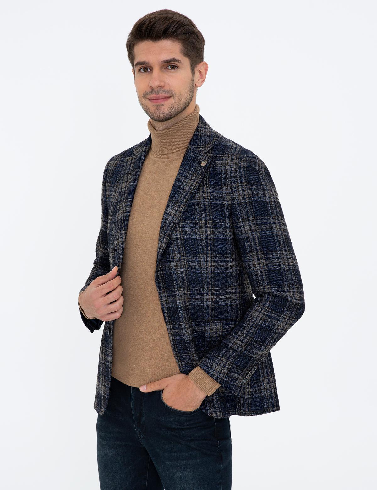 Lacivert Slim Fit Ceket - 50242104008