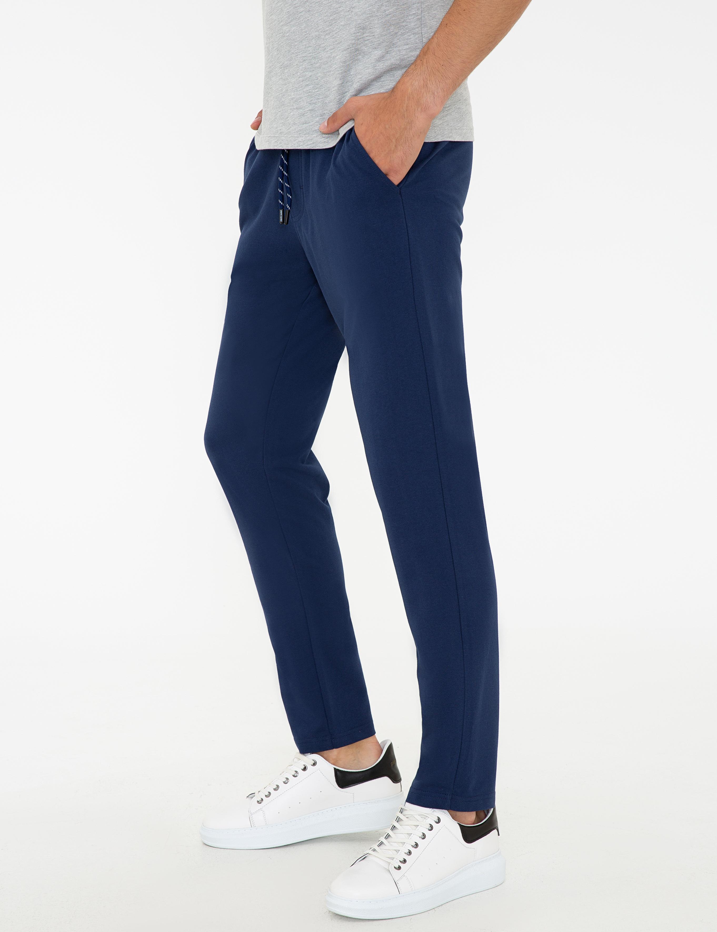 Lacivert Slim Fit Eşofman Altı