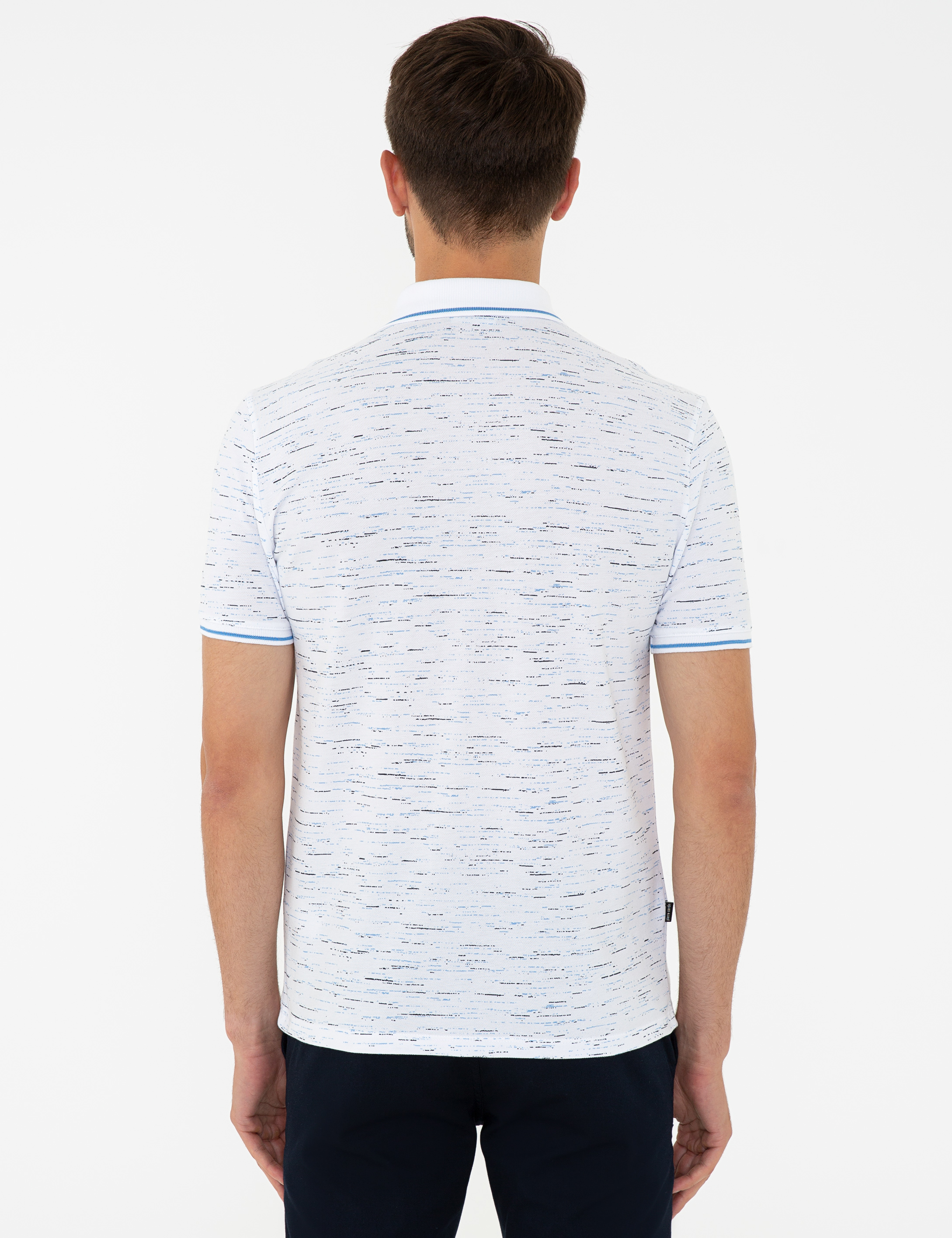 Lacivert Slim Fit Polo Yaka Tişört