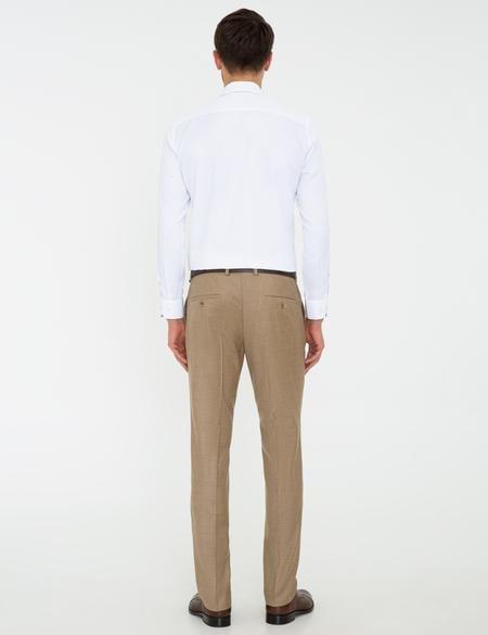 Bej Slim Fit Kumaş Pantolon - 50209244006