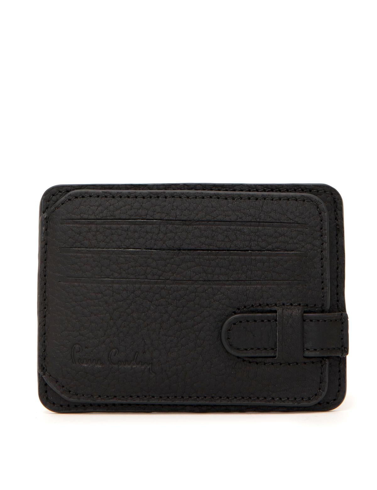Erkek Siyah Deri Kartlık - 50257452001