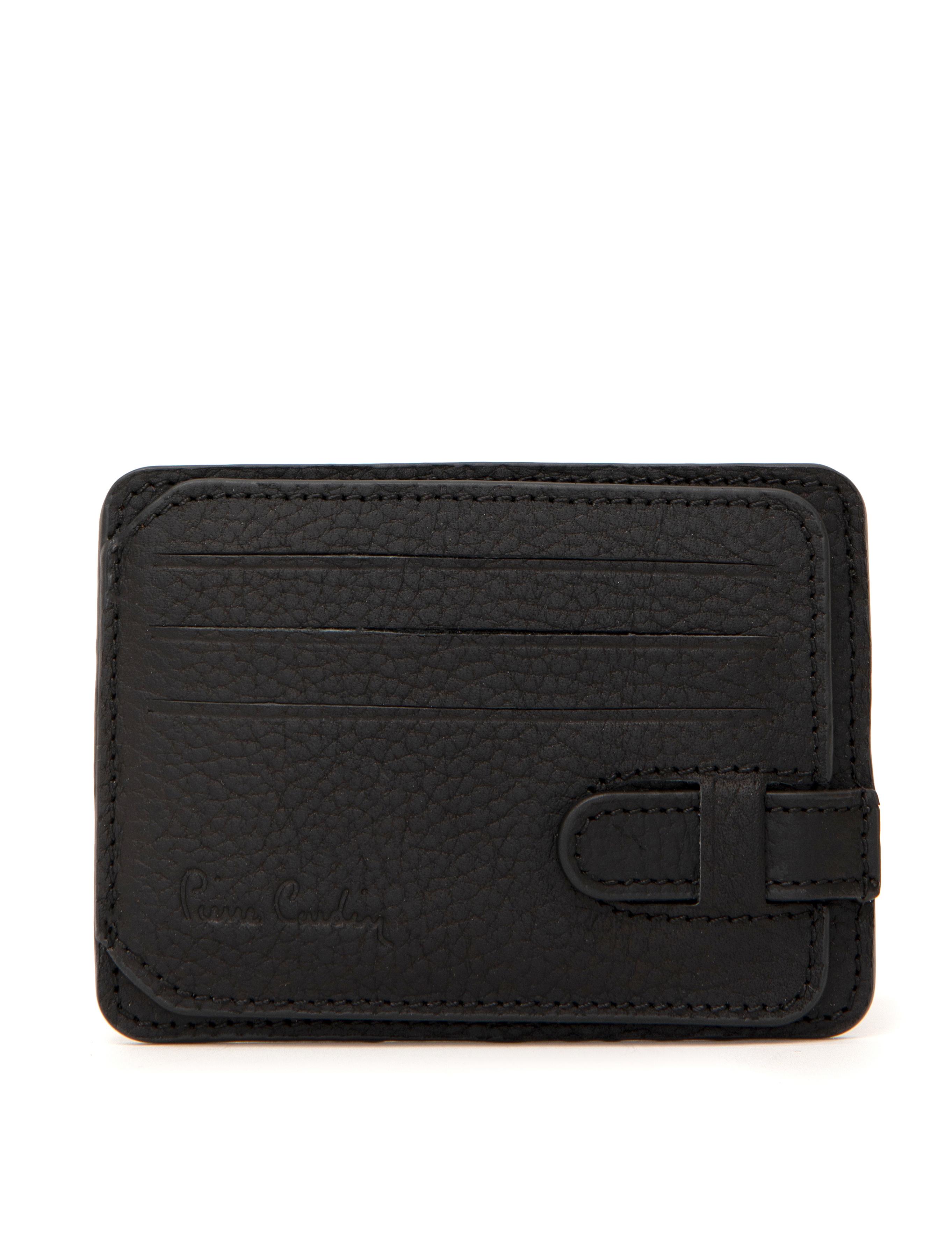 Erkek Siyah Deri Kartlık