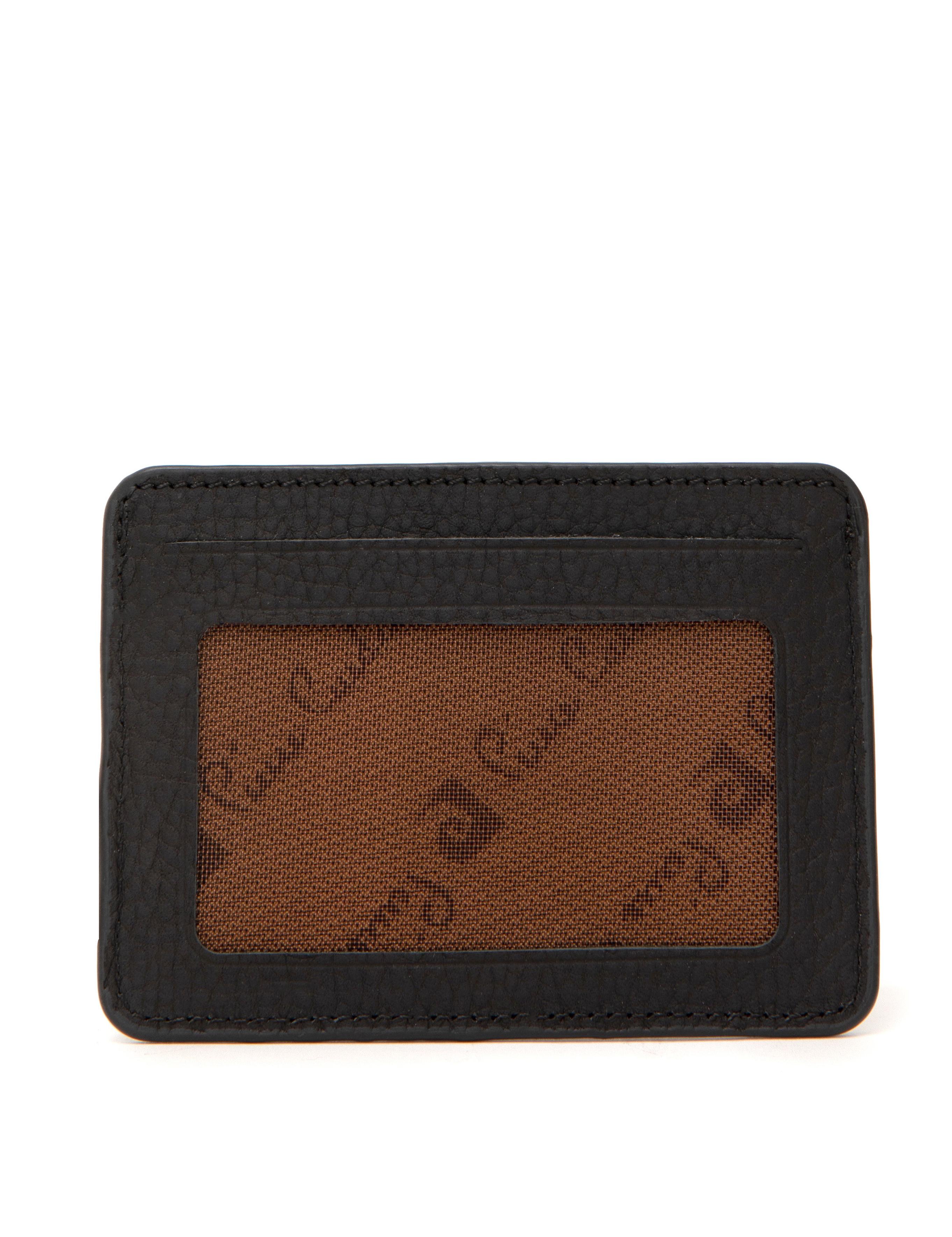 Erkek Siyah Deri Kartlık