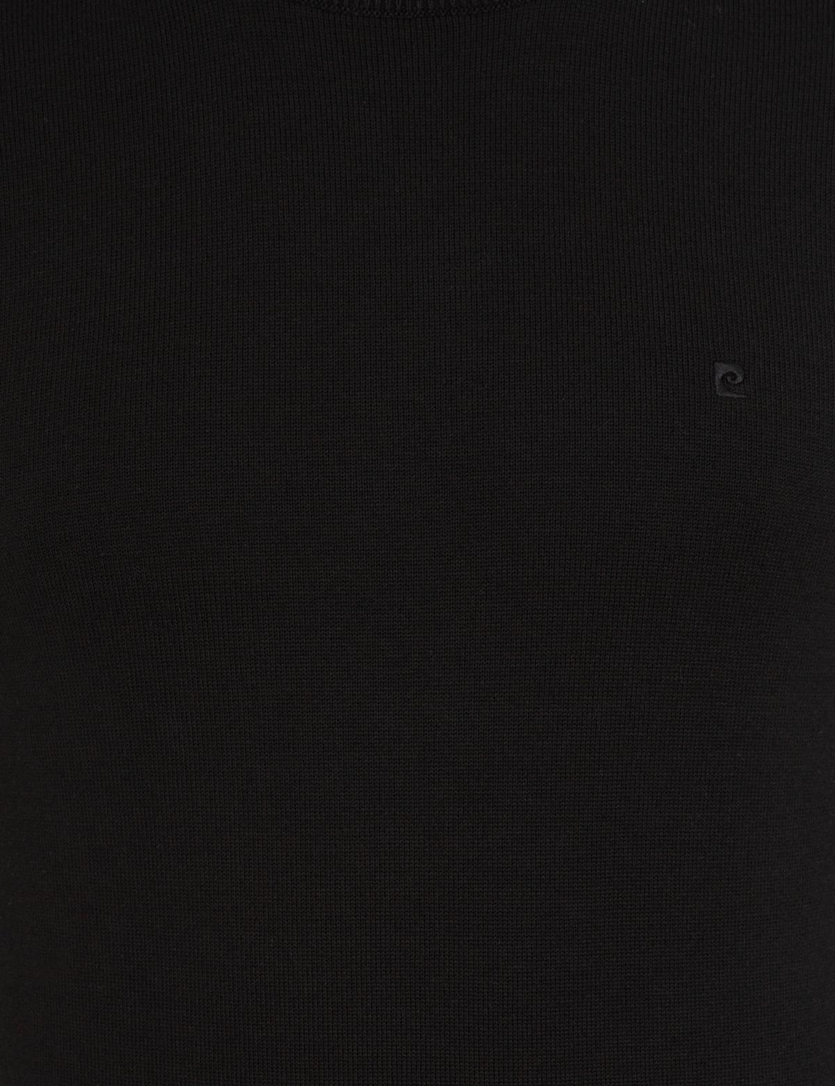 Siyah Slim Fit Bisiklet Yaka Basic Triko Kazak - 50237801003