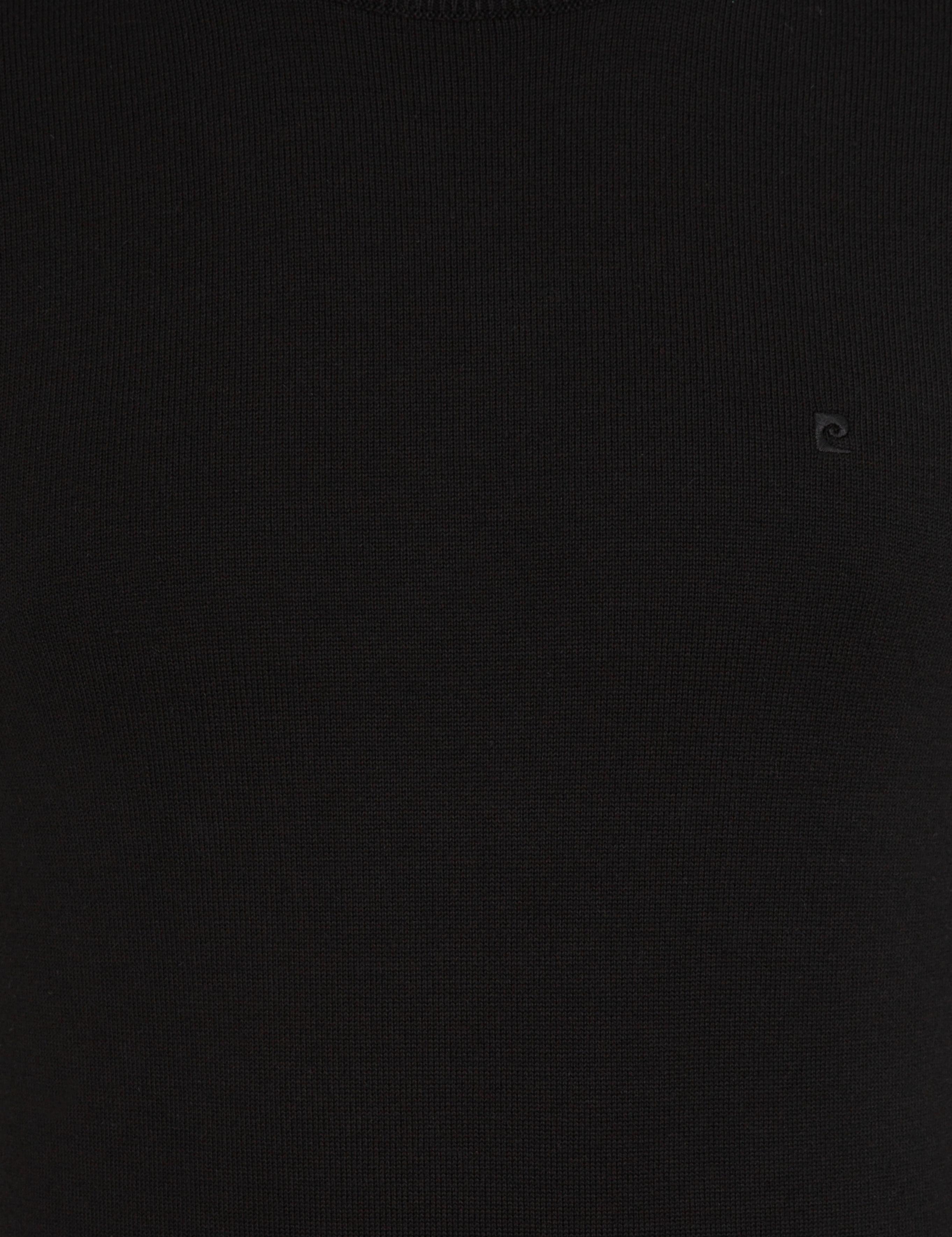 Siyah Slim Fit Bisiklet Yaka Basic Triko Kazak