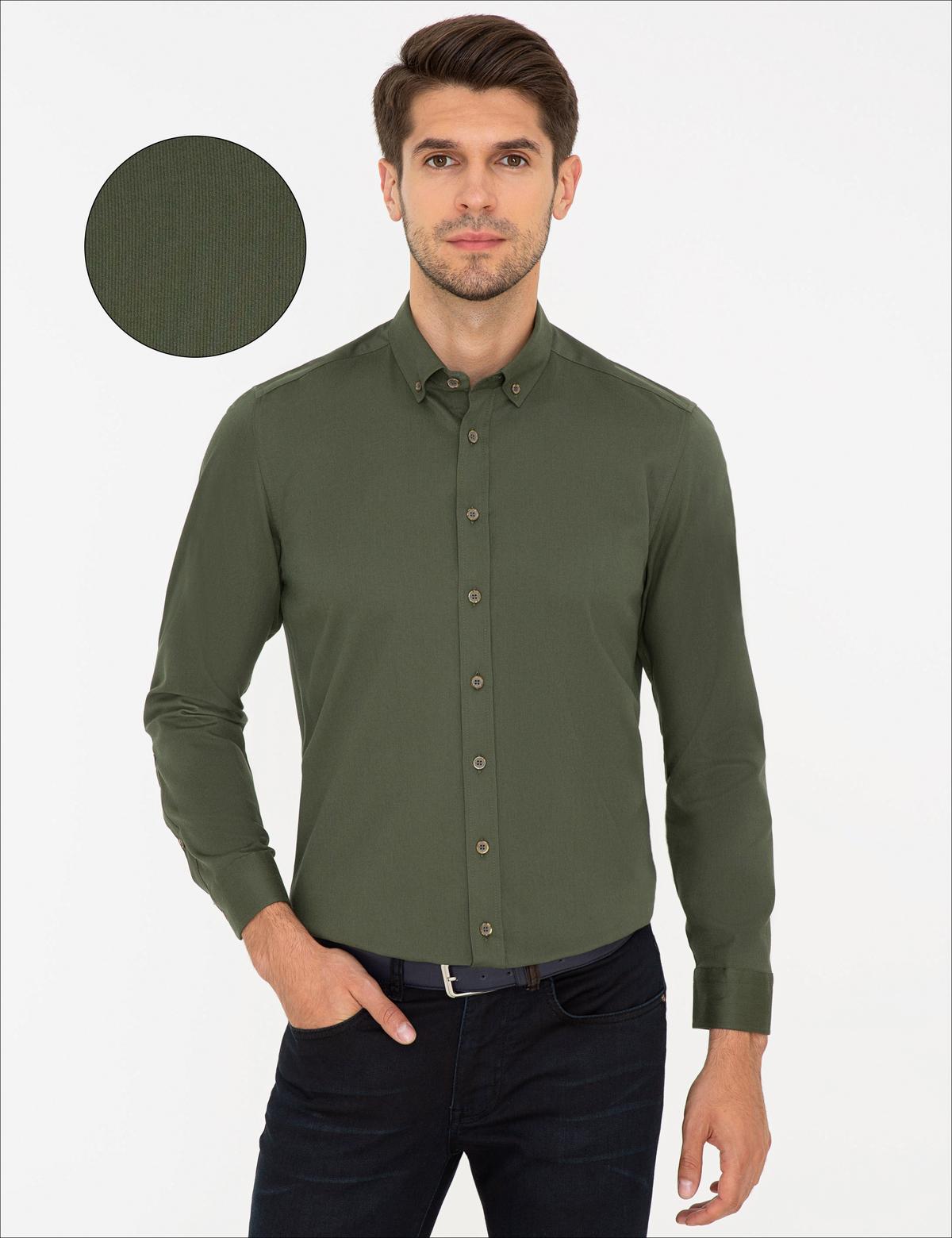 Haki Regular Fit Gömlek