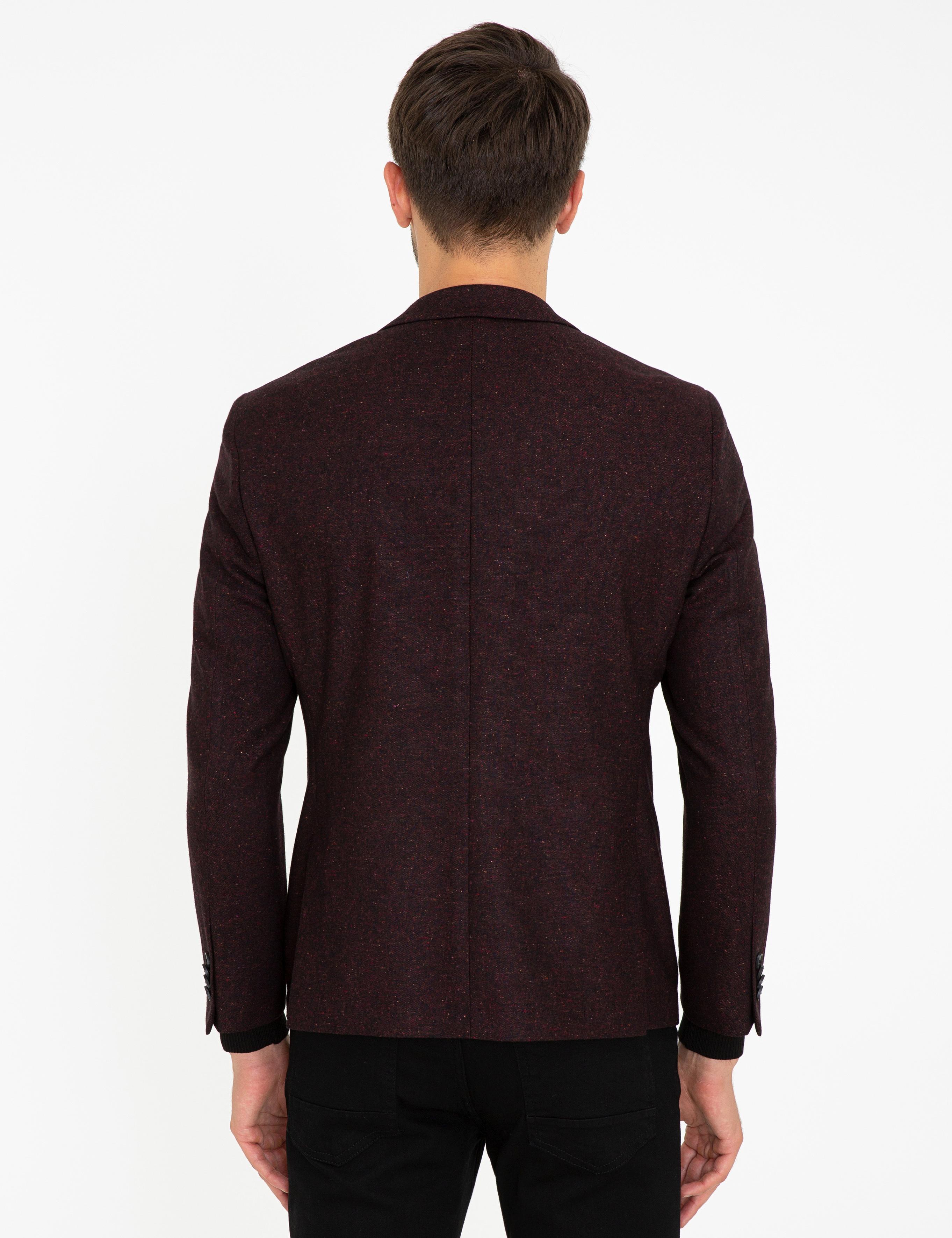 Bordo Ex. Slim Fit Ceket