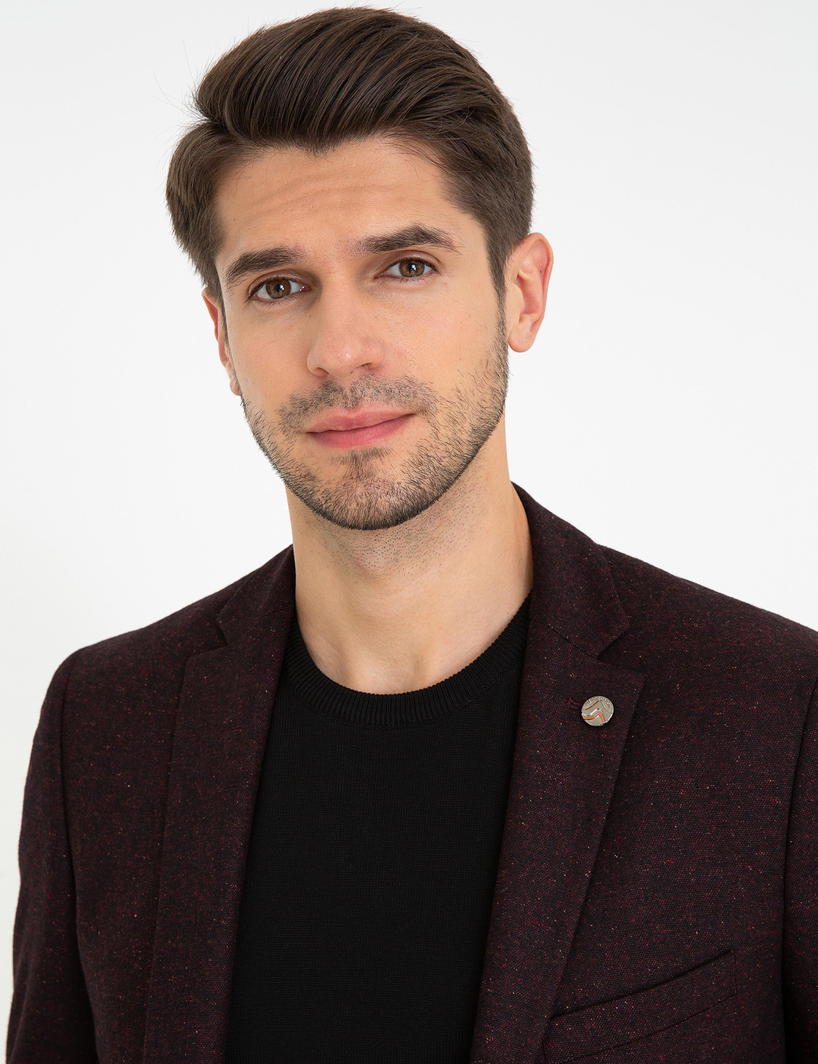 Bordo Ex. Slim Fit Ceket