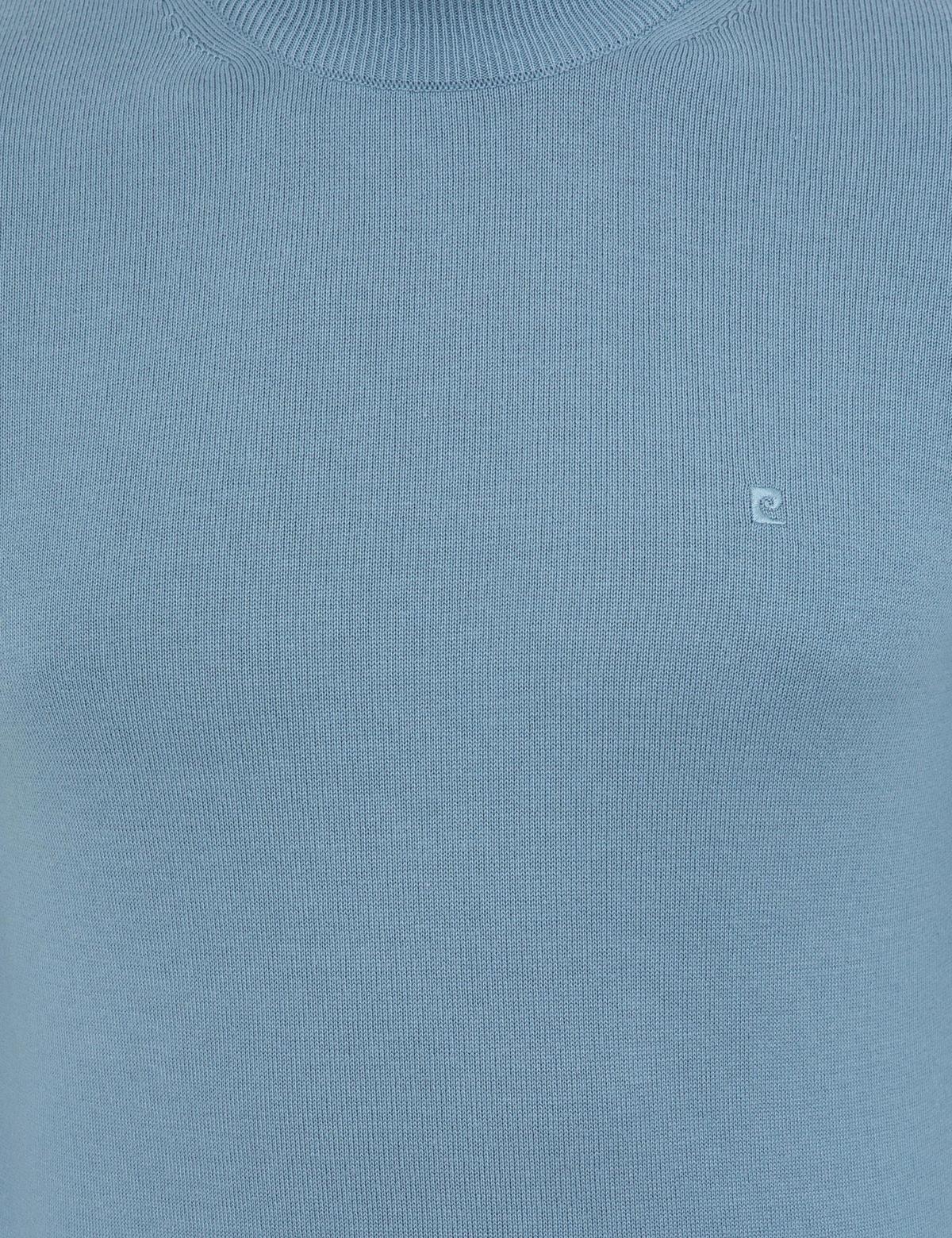 Mavi Slim Fit Yarım Balıkçı Yaka Basic Triko Kazak - 50237780113