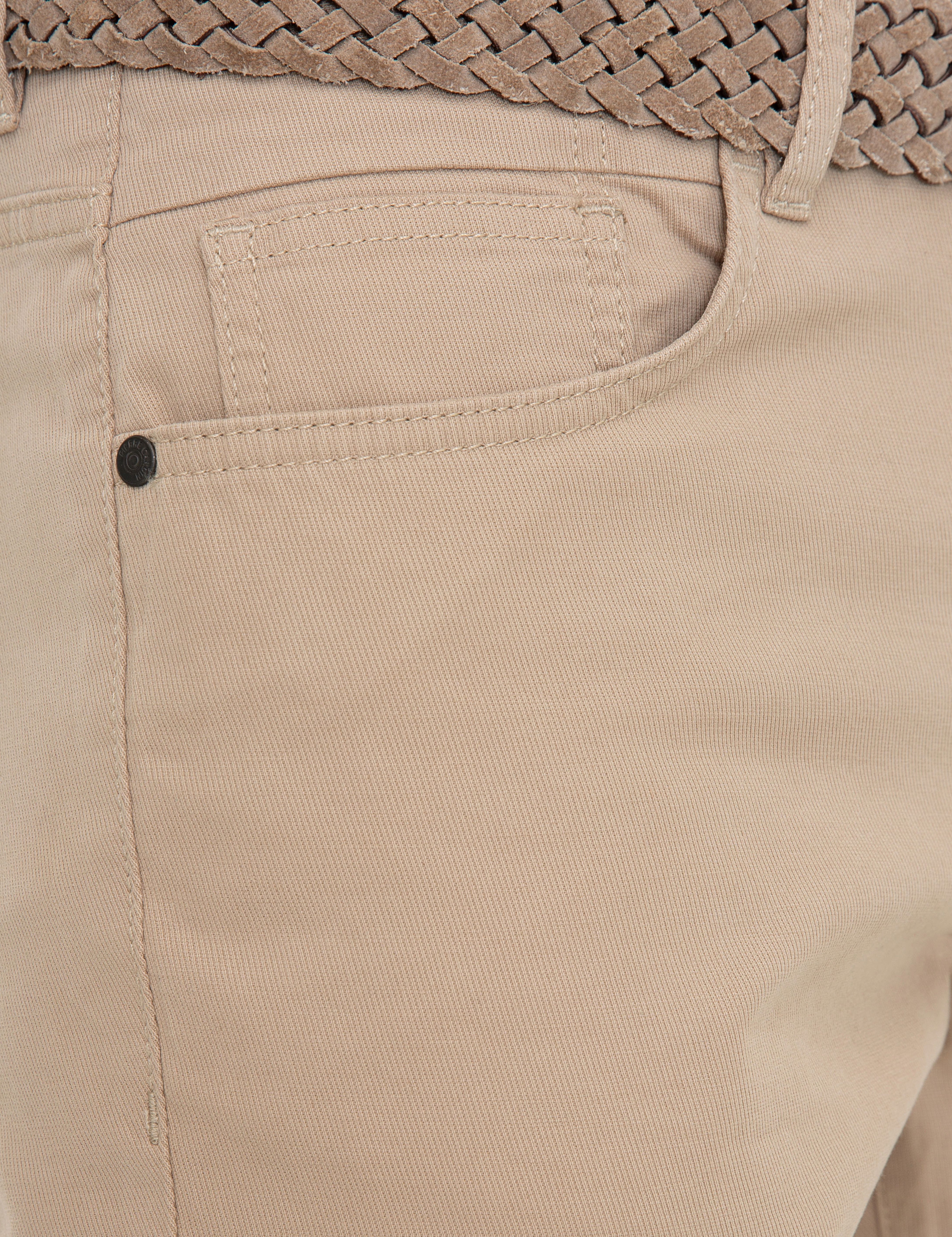 Bej Slim Fit Kanvas Pantolon