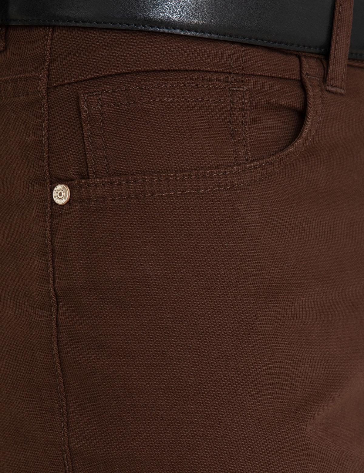 Kahverengi Slim Fit Kanvas Pantolon - 50239836291