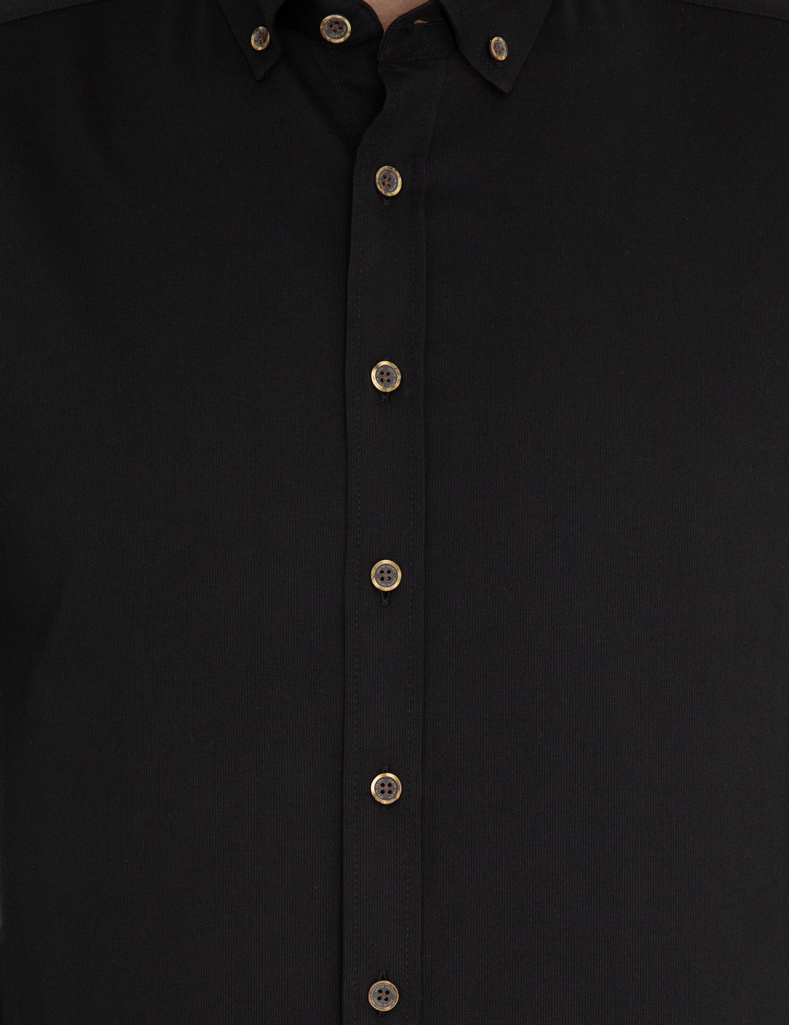 Siyah Regular Fit Uzun Kollu Gömlek