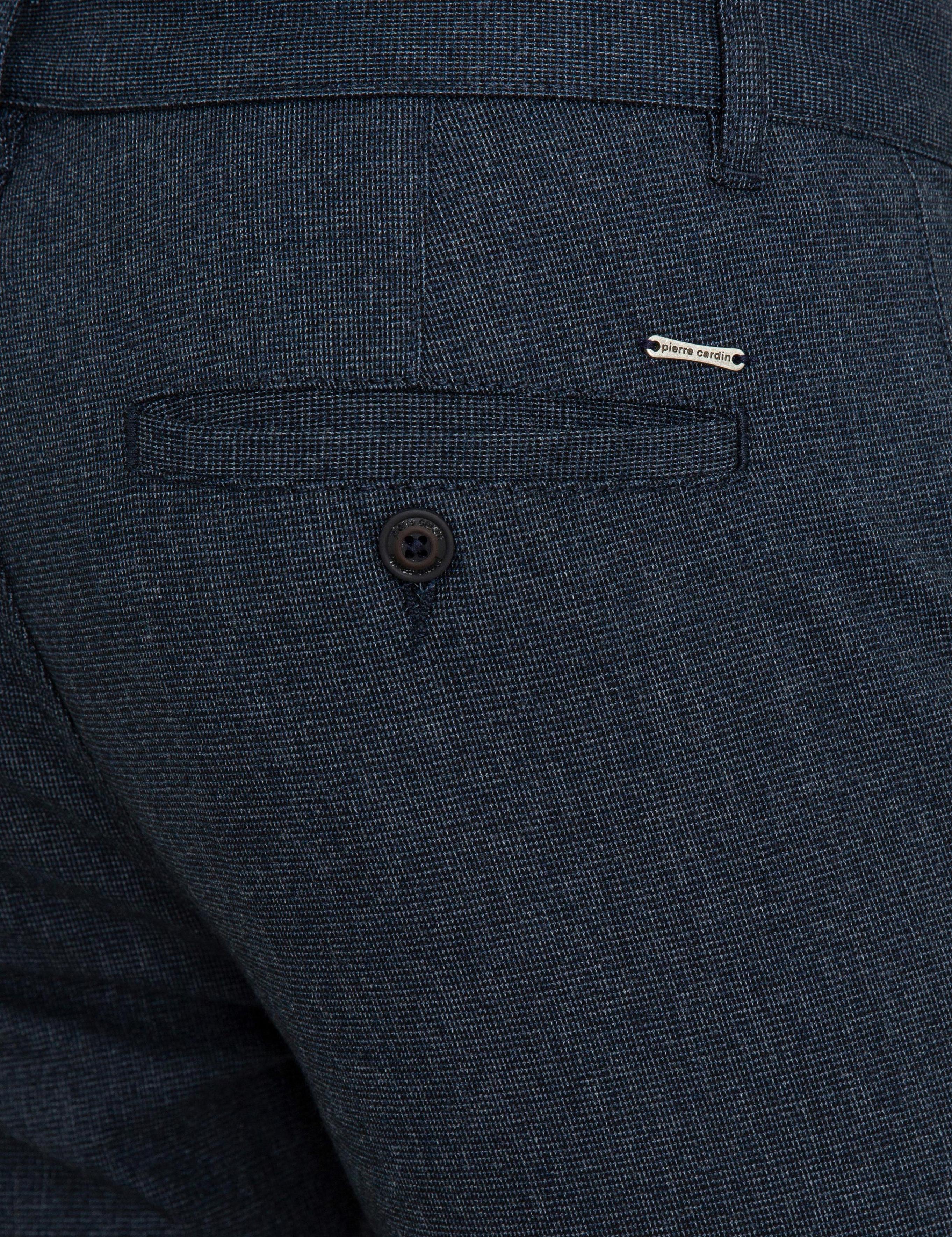 Lacivert Slim Fit Kanvas Pantolon